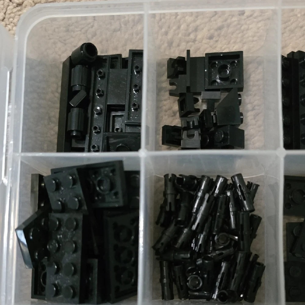 LEGO Bundle of Black Building Block Set with 2 Storage Containers